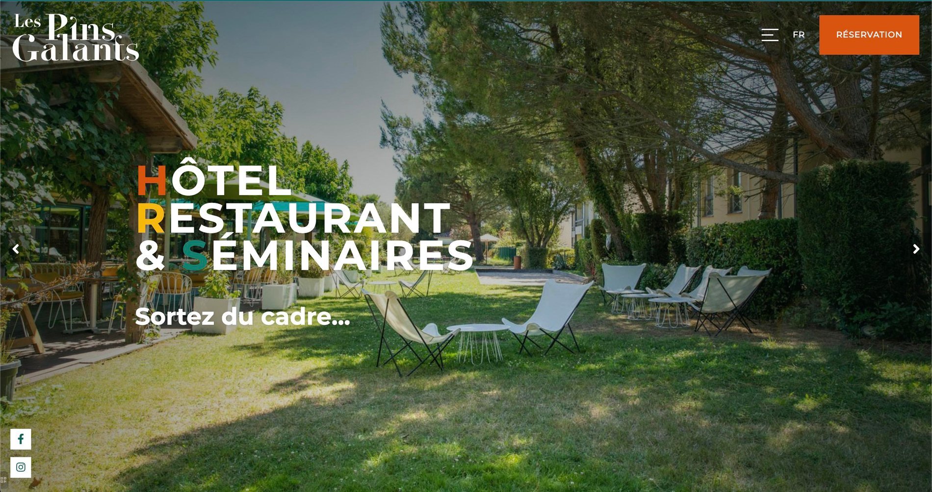 Agence MMCréation | Portfolio Les Pins Galants