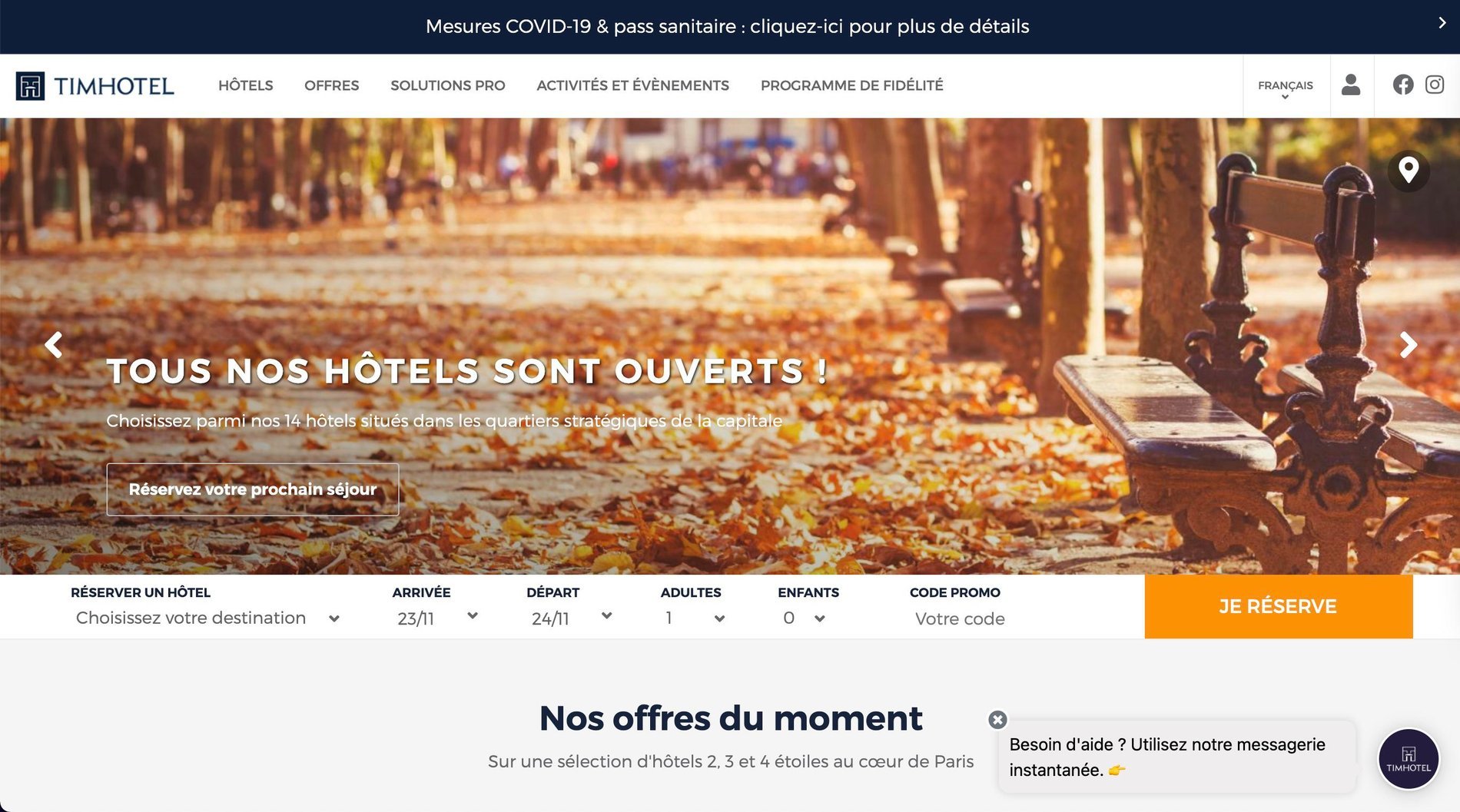 Agence MMCréation | Portfolio TimHotel