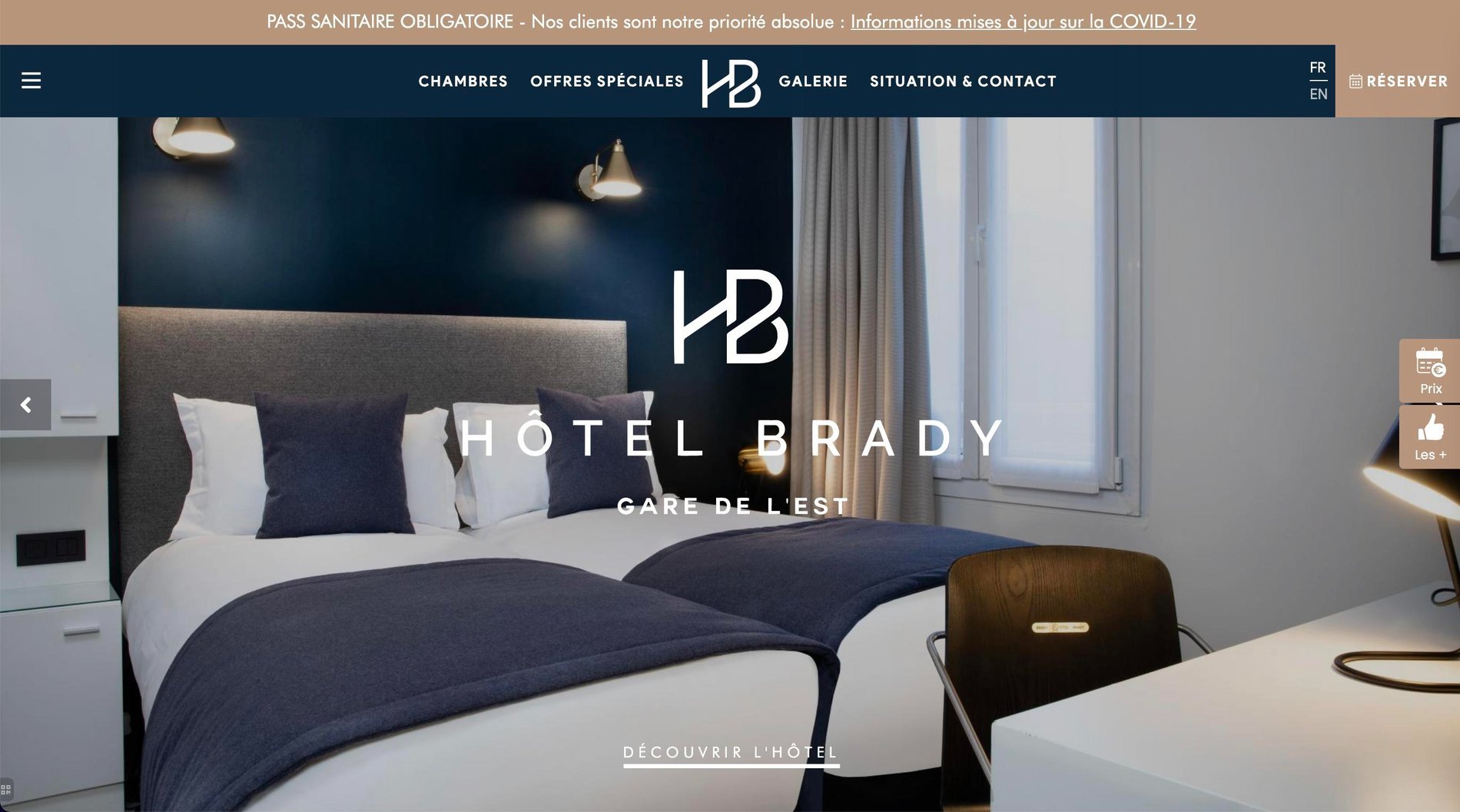 Agence MMCréation | Portfolio Hôtel Brady