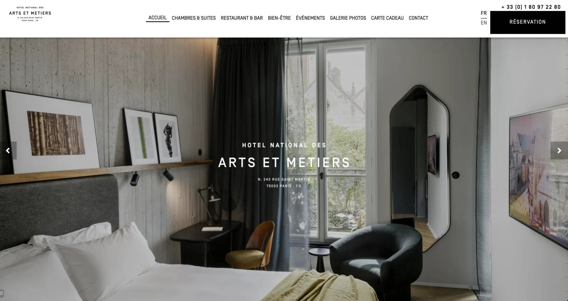 Agence MMCréation | Portfolio Hôtel National des Arts et Métiers