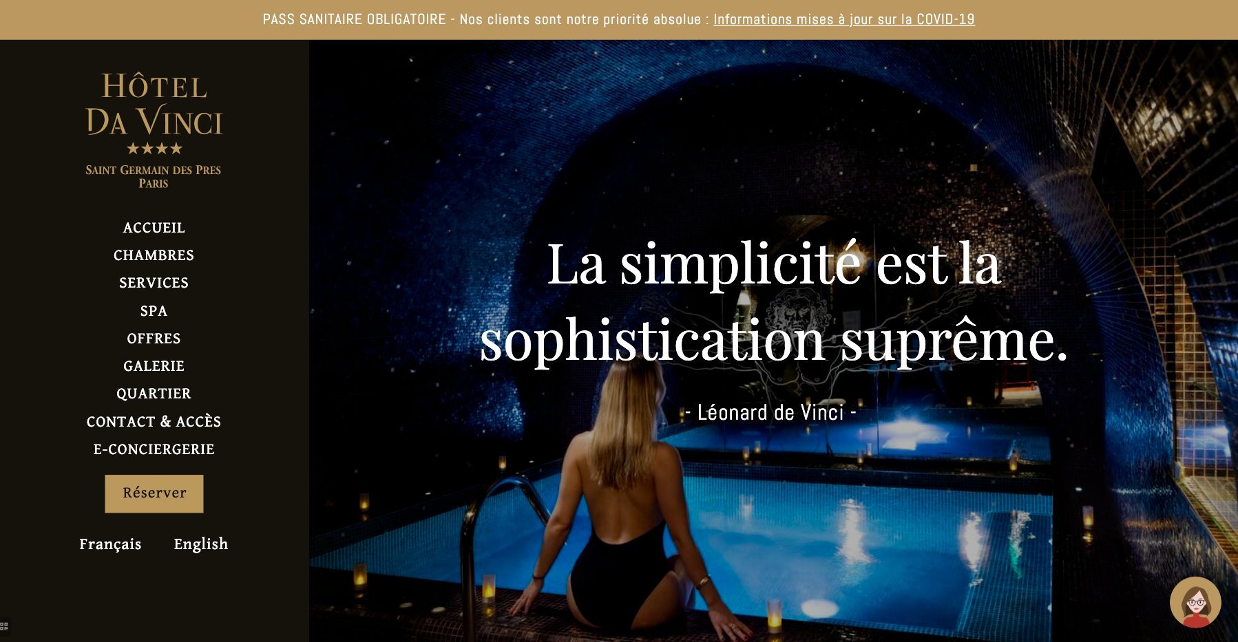 Agence MMCréation | Portfolio Hôtel Da Vinci