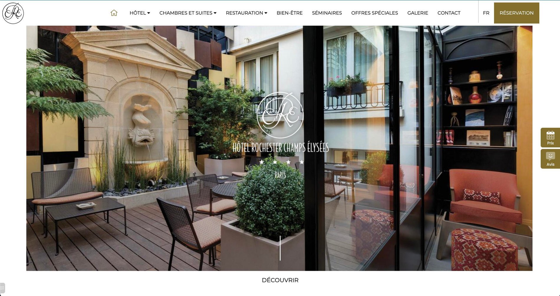 Agence MMCréation | Portfolio Hôtel Rochester Champs-Elysées