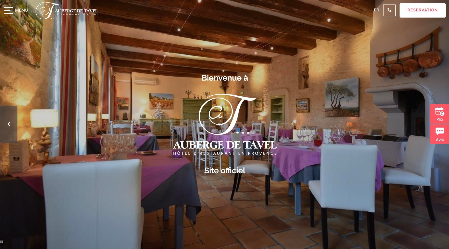 Agence MMCréation | Portfolio Auberge de Tavel