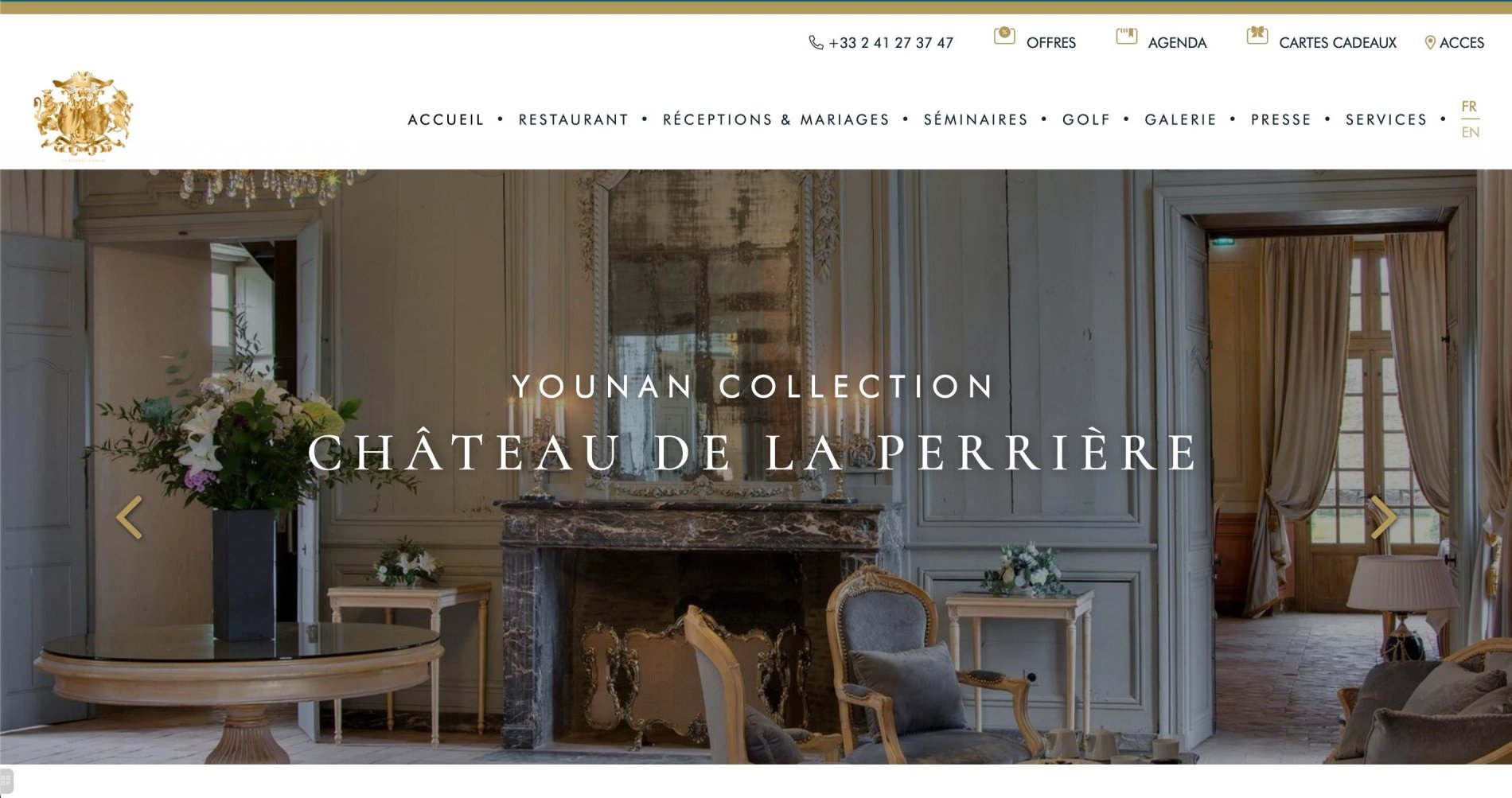 Agence MMCréation | Portfolio Château de la Perrière