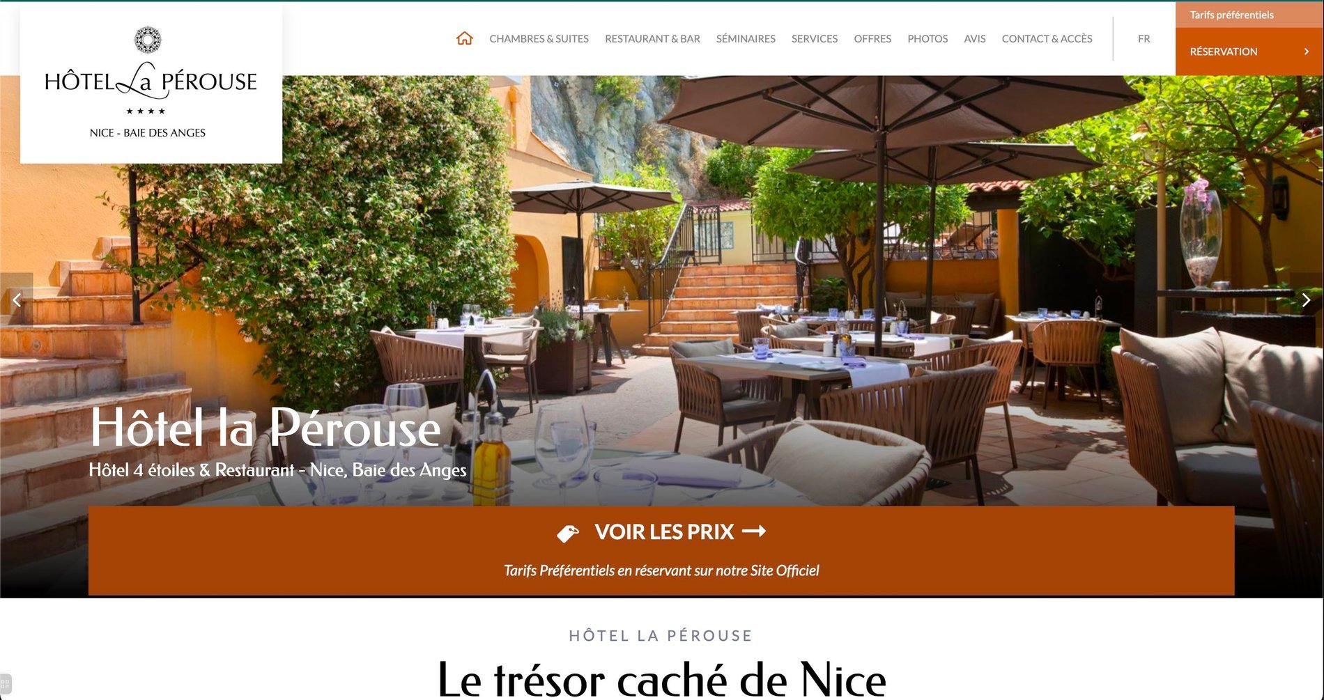 Agence MMCréation | Portfolio Hôtel La Pérouse