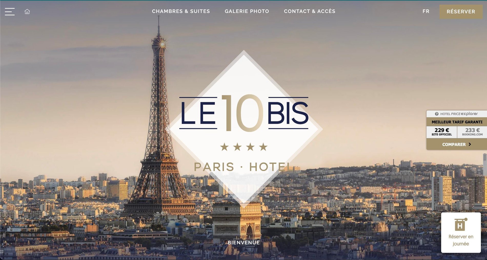 Agence MMCréation | Portfolio Hôtel Le 10 bis