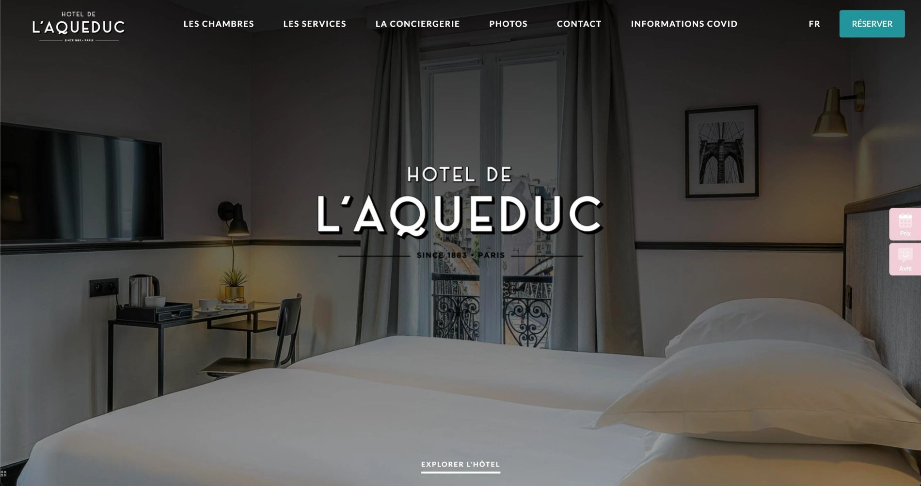 Agence MMCréation | Portfolio Hôtel de l'Aqueduc