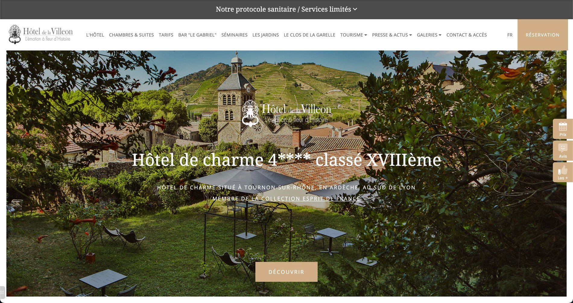 Agence MMCréation | Portfolio Hôtel de la Villeon