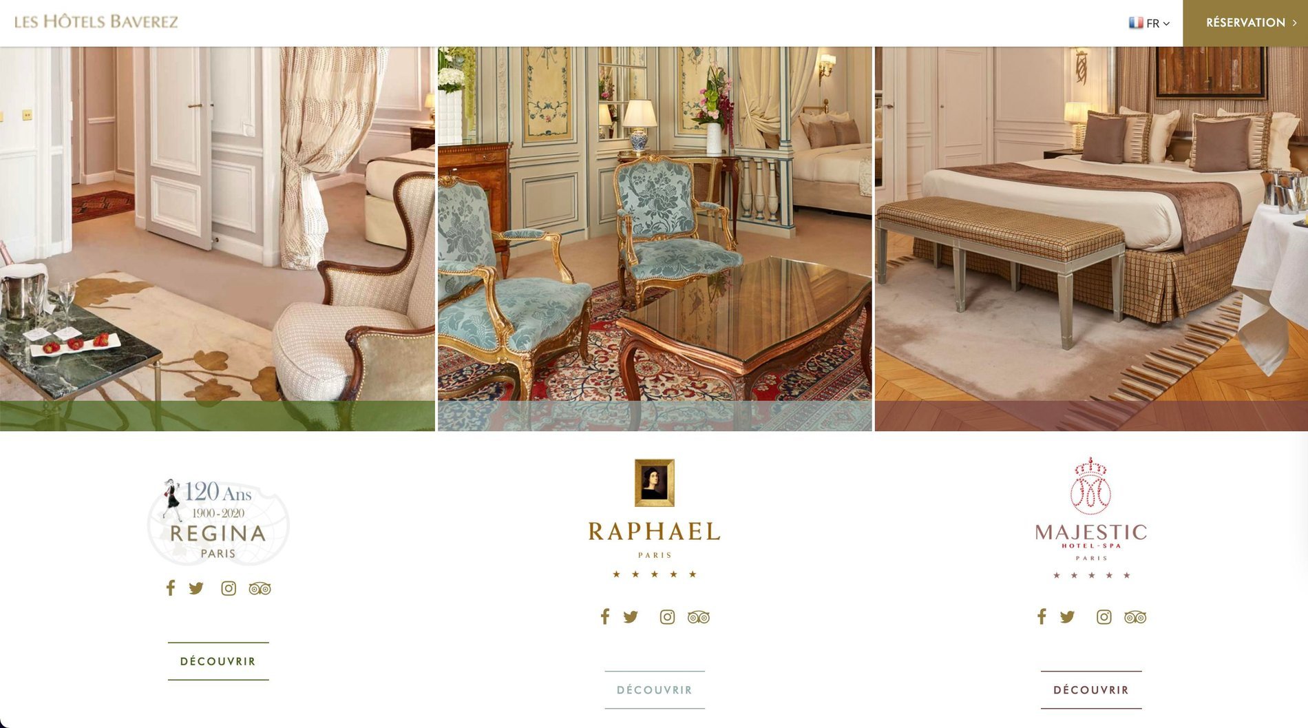 Agence MMCréation | Portfolio Les Hôtels Baverez