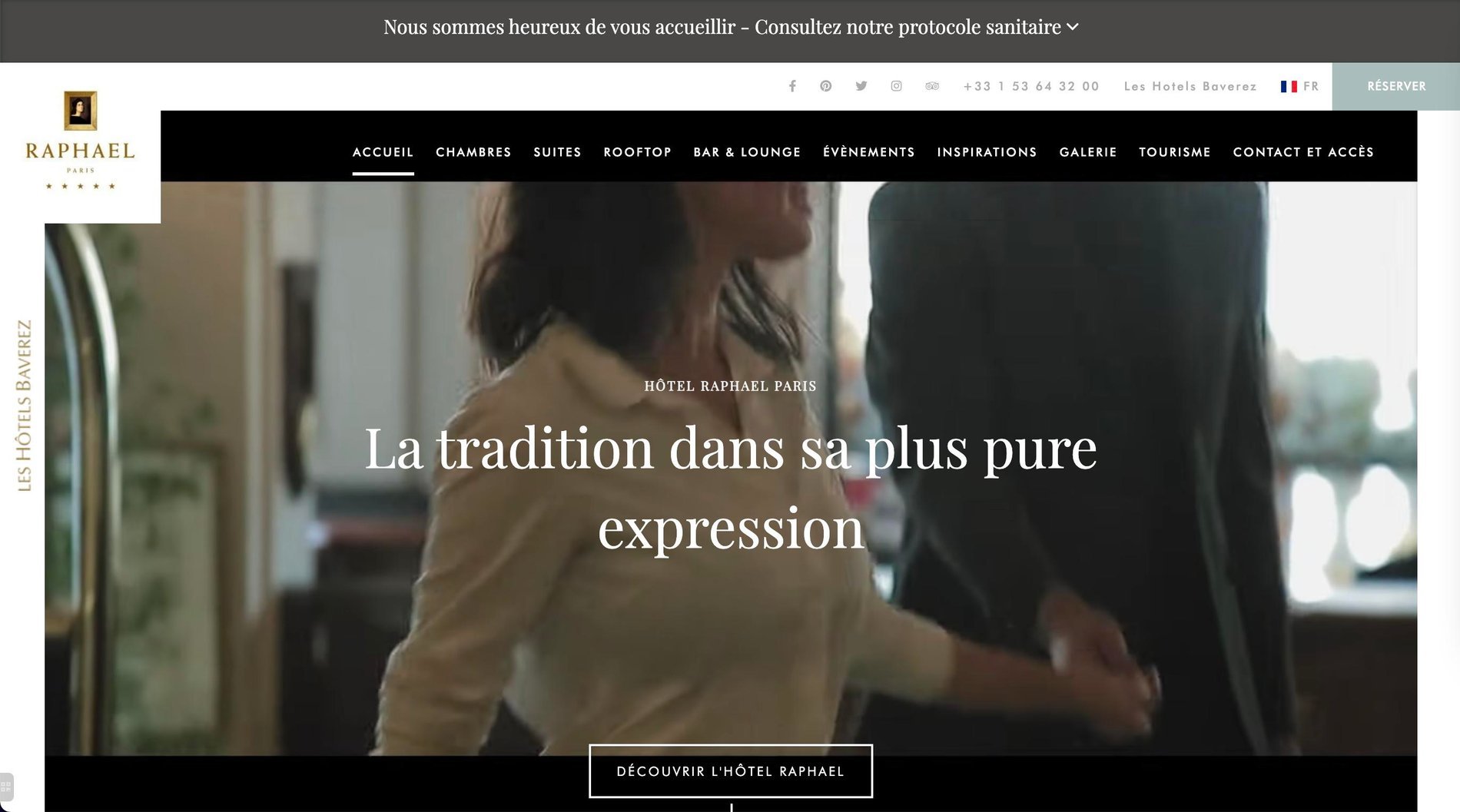 Agence MMCréation | Portfolio Hôtel Raphael Paris