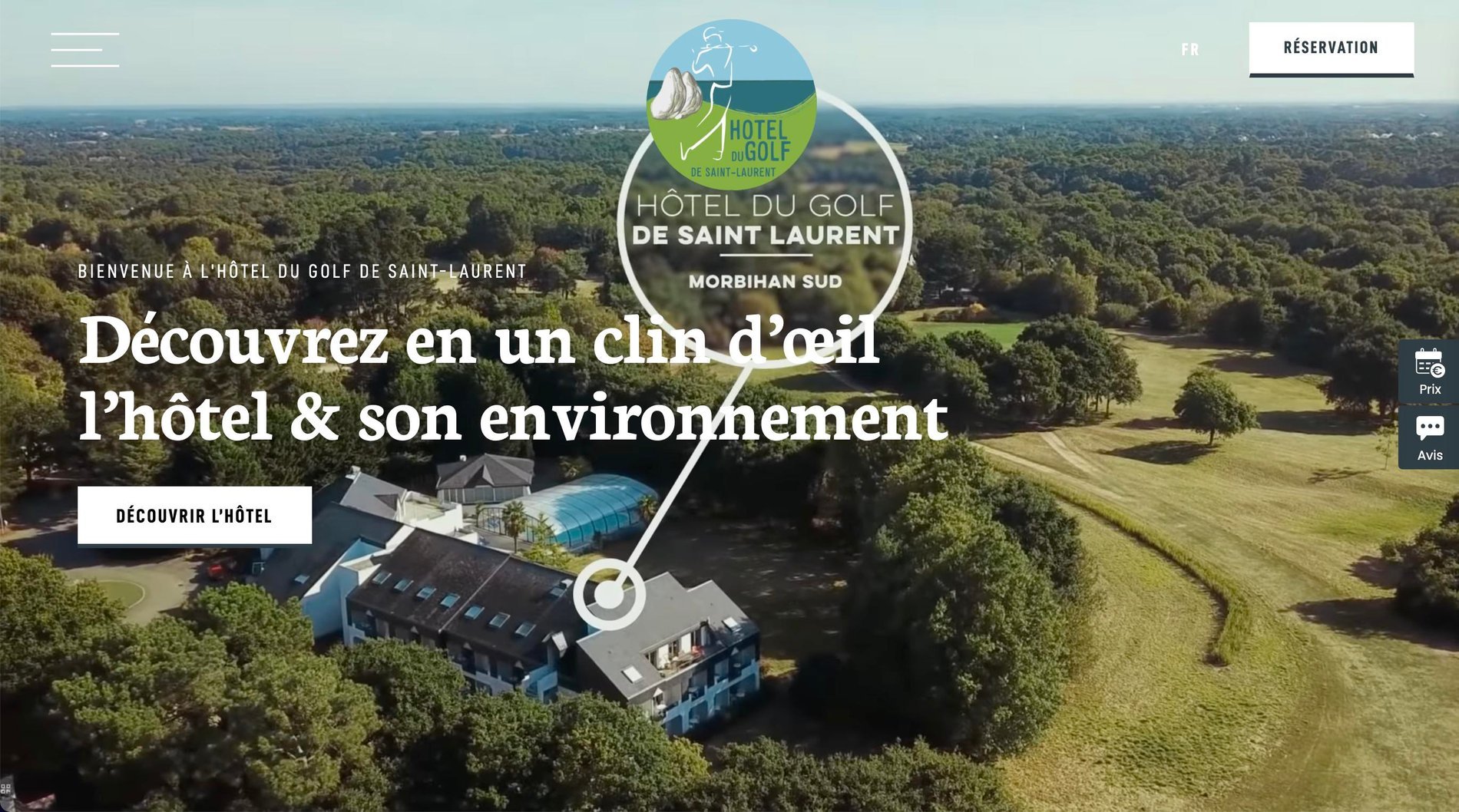 Agence MMCréation | Portfolio Hôtel du Golf de Saint Laurent