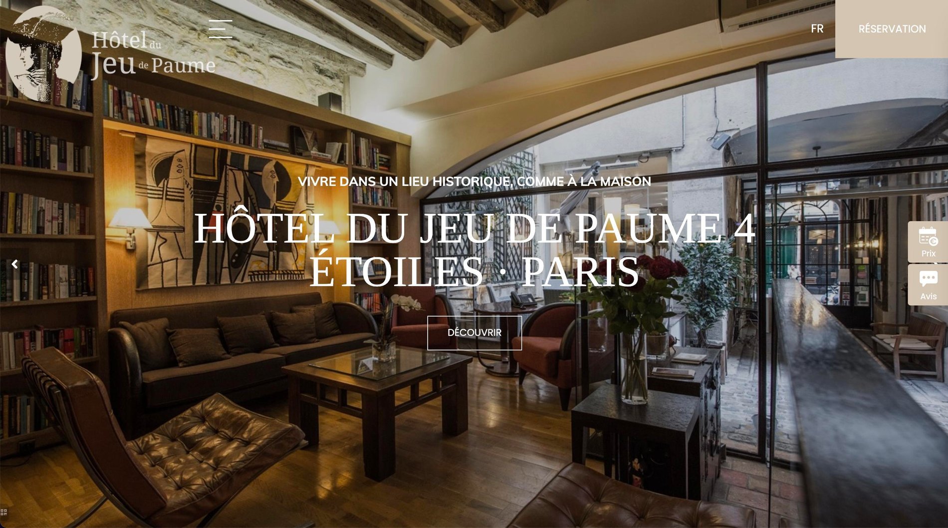 Agence MMCréation | Portfolio Hôtel du Jeu de Paume
