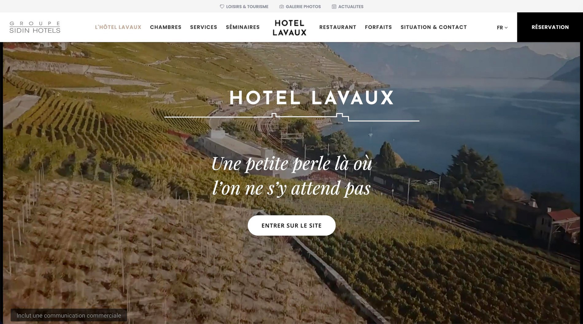 Agence MMCréation | Portfolio Hôtel Lavaux