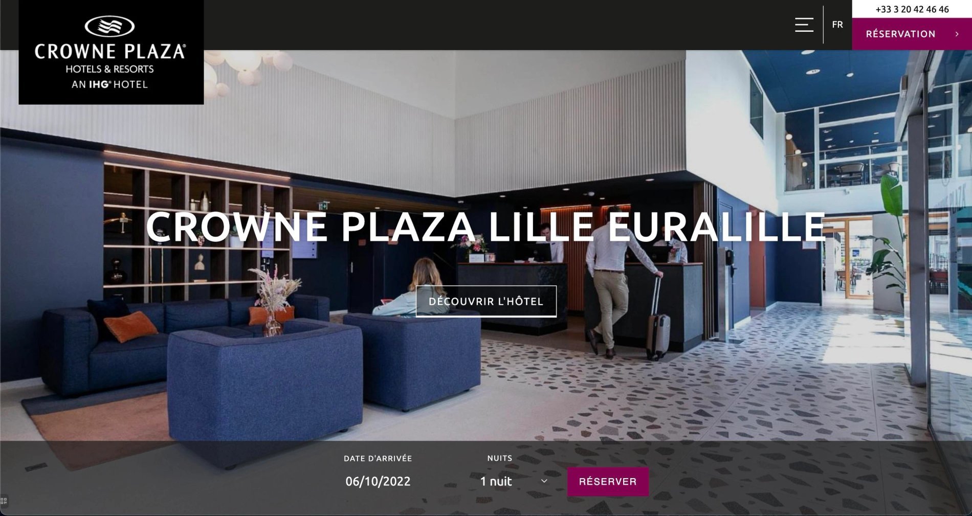 Agence MMCréation | Portfolio Crowne Plaza