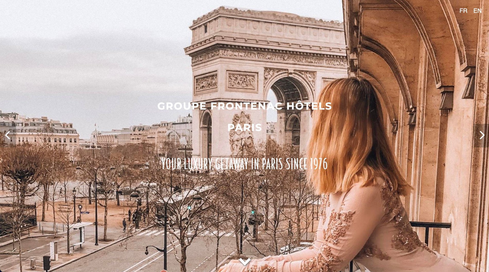Agence MMCréation | Portfolio Groupe Frontenac Hôtels